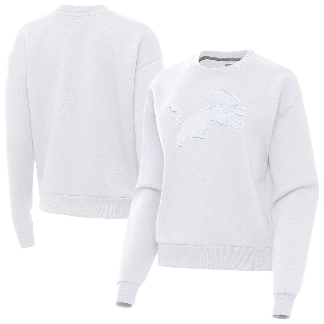 Detroit Lions Antigua Women's Victory Pullover Sweatshirt White
