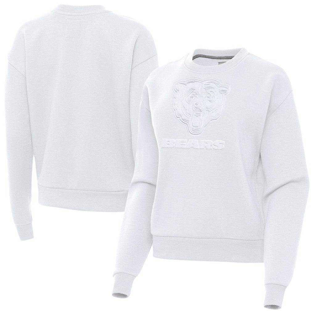 Chicago Bears Antigua Women's Victory Pullover Sweatshirt White