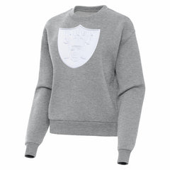 Las Vegas Raiders Antigua Women's Victory Pullover Sweatshirt Heather Gray