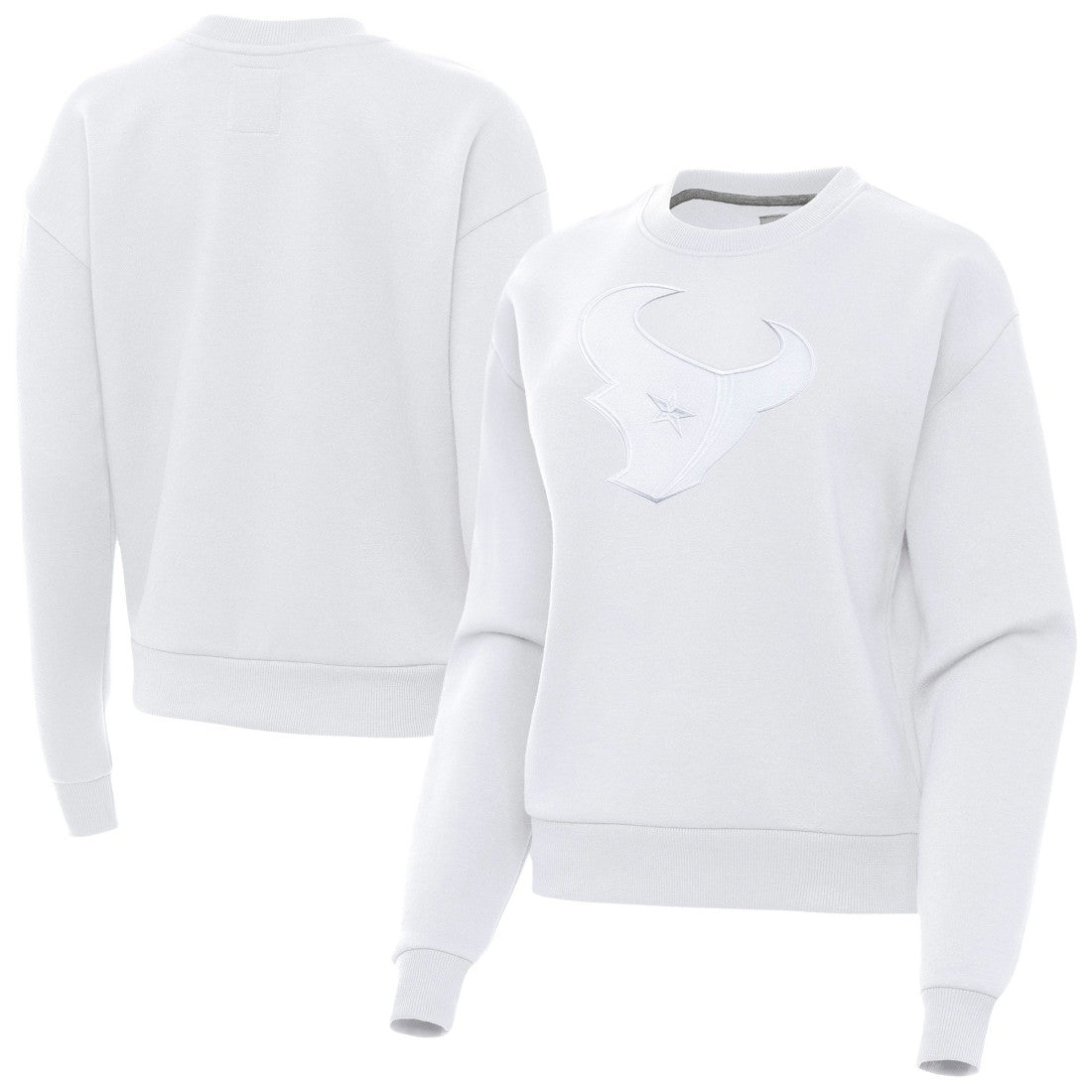 Houston Texans Antigua Women's Victory Pullover Sweatshirt White