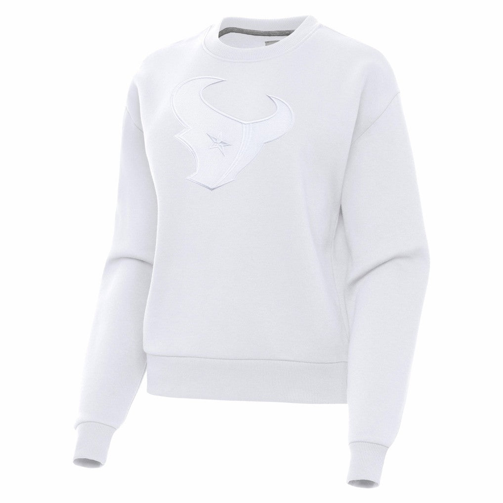 Houston Texans Antigua Women's Victory Pullover Sweatshirt White