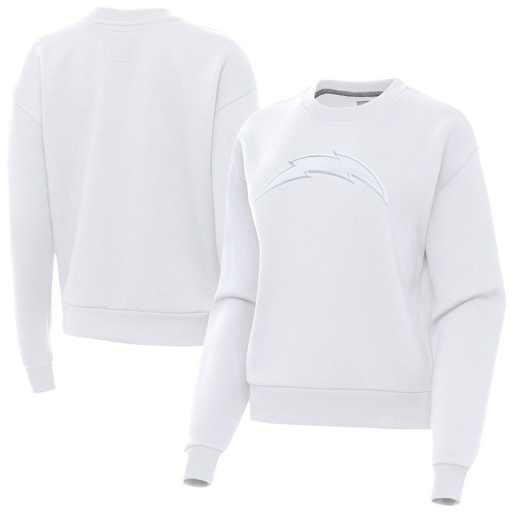 Los Angeles Chargers Antigua Women's Victory Pullover Sweatshirt White