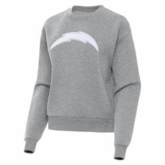 Los Angeles Chargers Antigua Women's Victory Pullover Sweatshirt Heather Gray