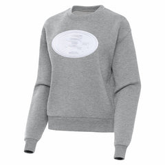 San Francisco 49ers Antigua Women's Victory Pullover Sweatshirt Heather Gray