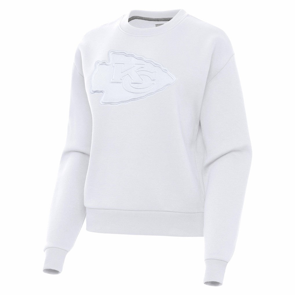 Kansas City Chiefs Antigua Women's Victory Pullover Sweatshirt White