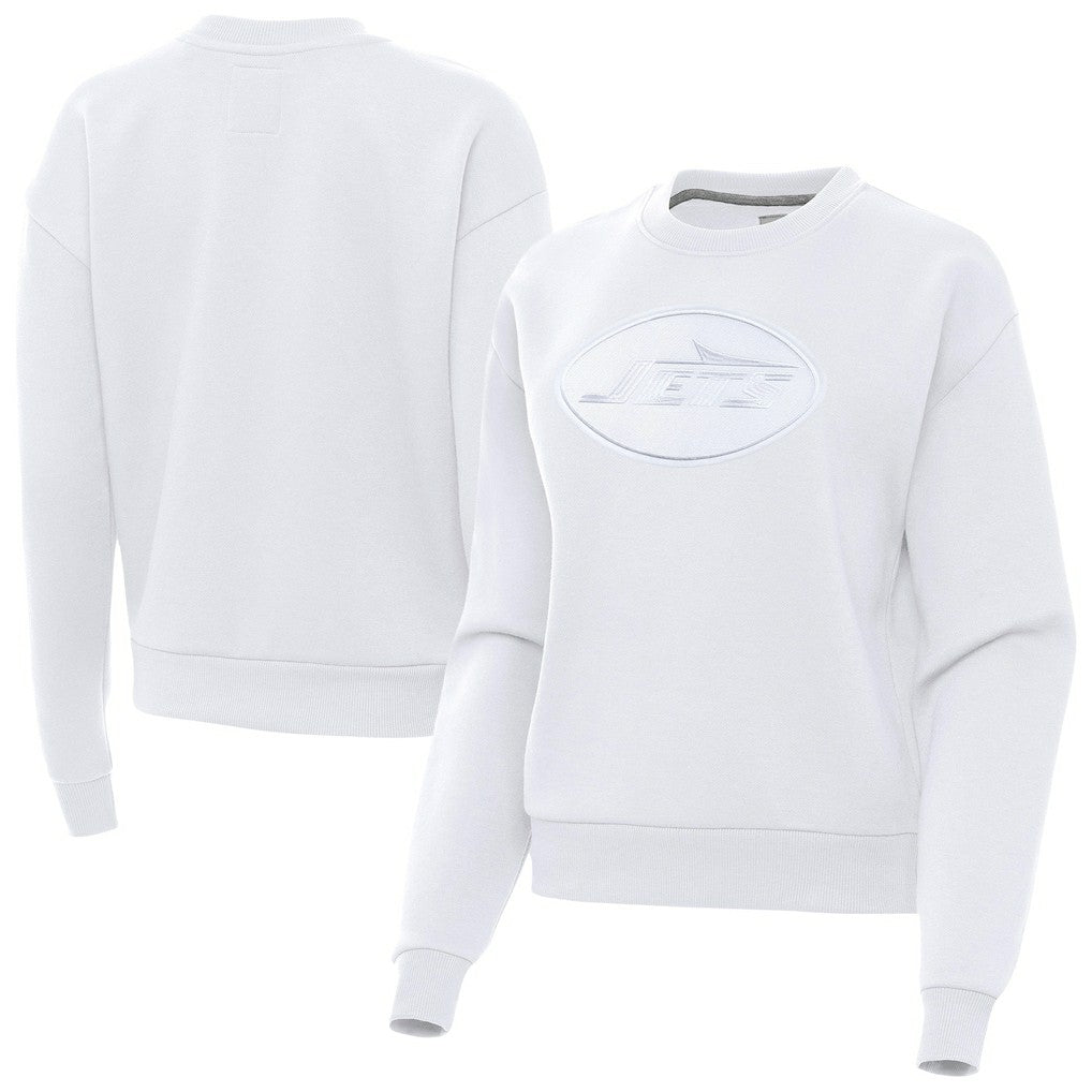 New York Jets Antigua Women's Victory Pullover Sweatshirt White