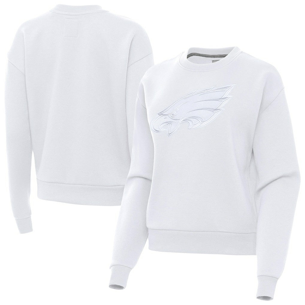 Philadelphia Eagles Antigua Women's Victory Pullover Sweatshirt White