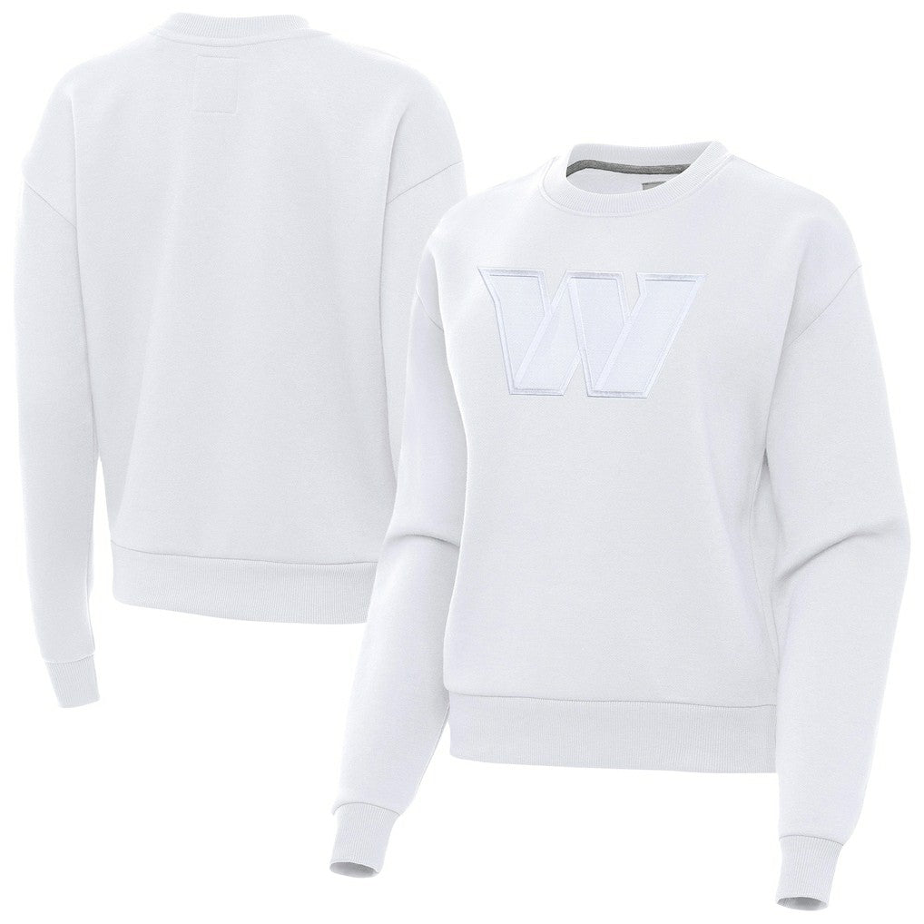 Washington Commanders Antigua Women's Victory Pullover Sweatshirt White