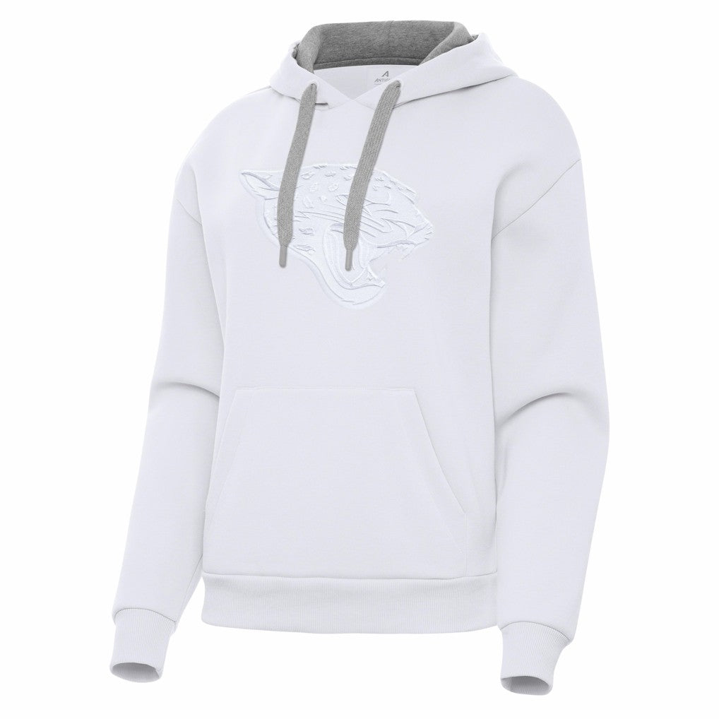 Jacksonville Jaguars Antigua Women's Victory Pullover Hoodie White