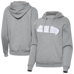 Seattle Seahawks Antigua Women's Victory Pullover Hoodie Heather Gray