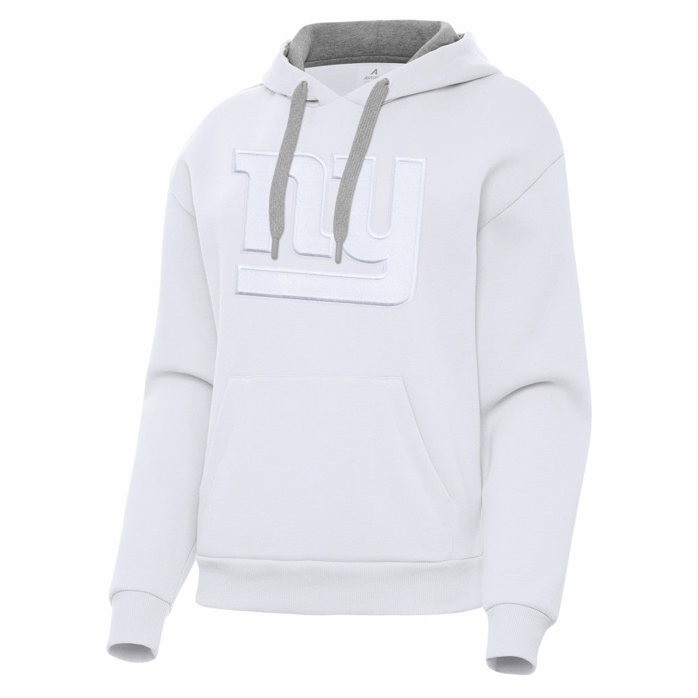 New York Giants Antigua Women's Victory Pullover Hoodie White