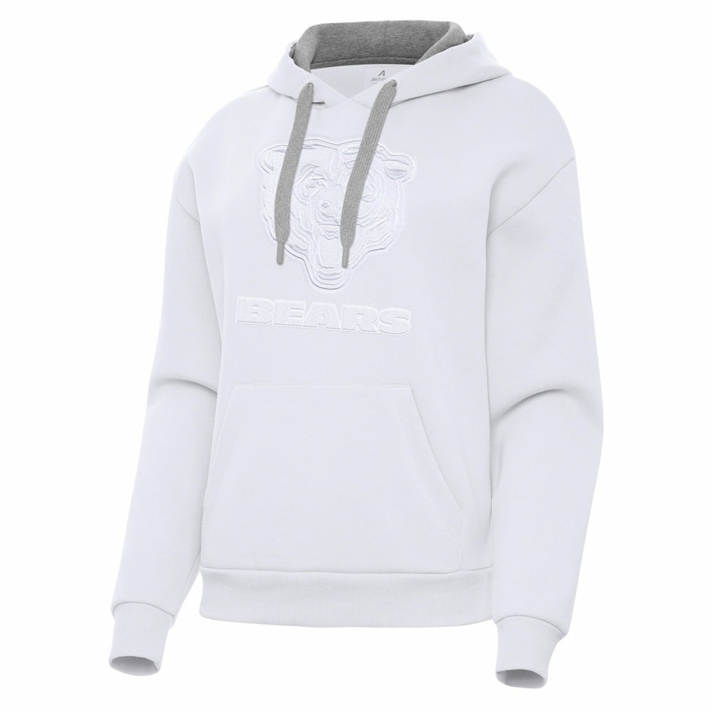 Chicago Bears Antigua Women's Victory Pullover Hoodie White