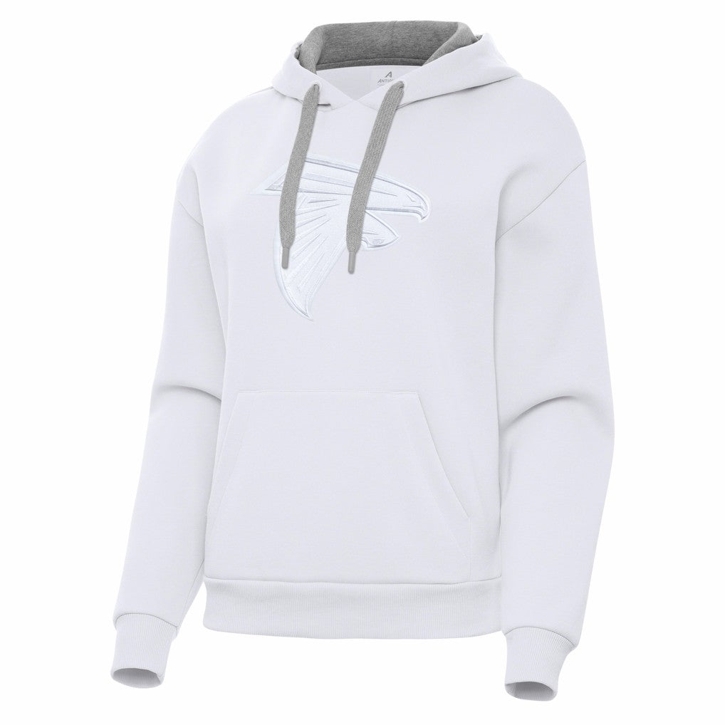 Atlanta Falcons Antigua Women's Victory Pullover Hoodie White