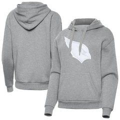 Arizona Cardinals Antigua Women's Victory Pullover Hoodie Heather Gray