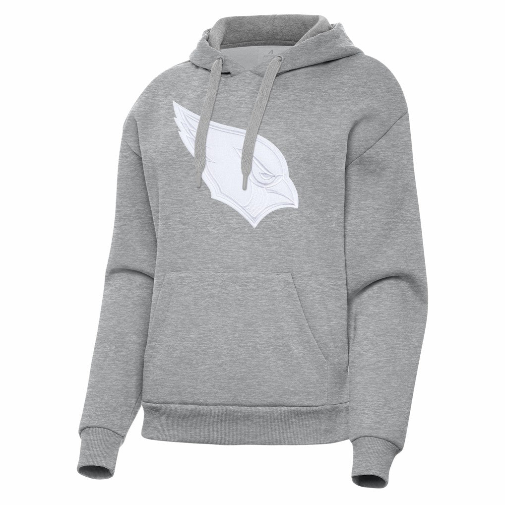 Arizona Cardinals Antigua Women's Victory Pullover Hoodie Heather Gray