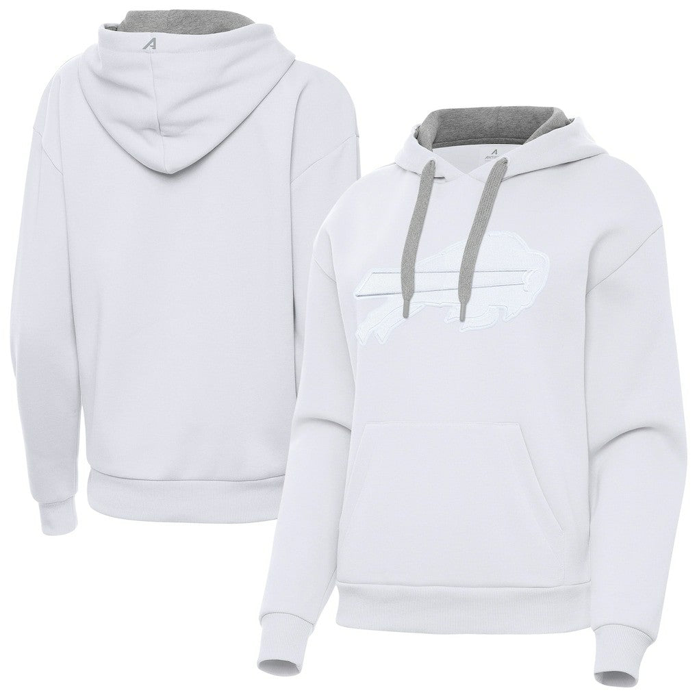 Buffalo Bills Antigua Women's Victory Pullover Hoodie White