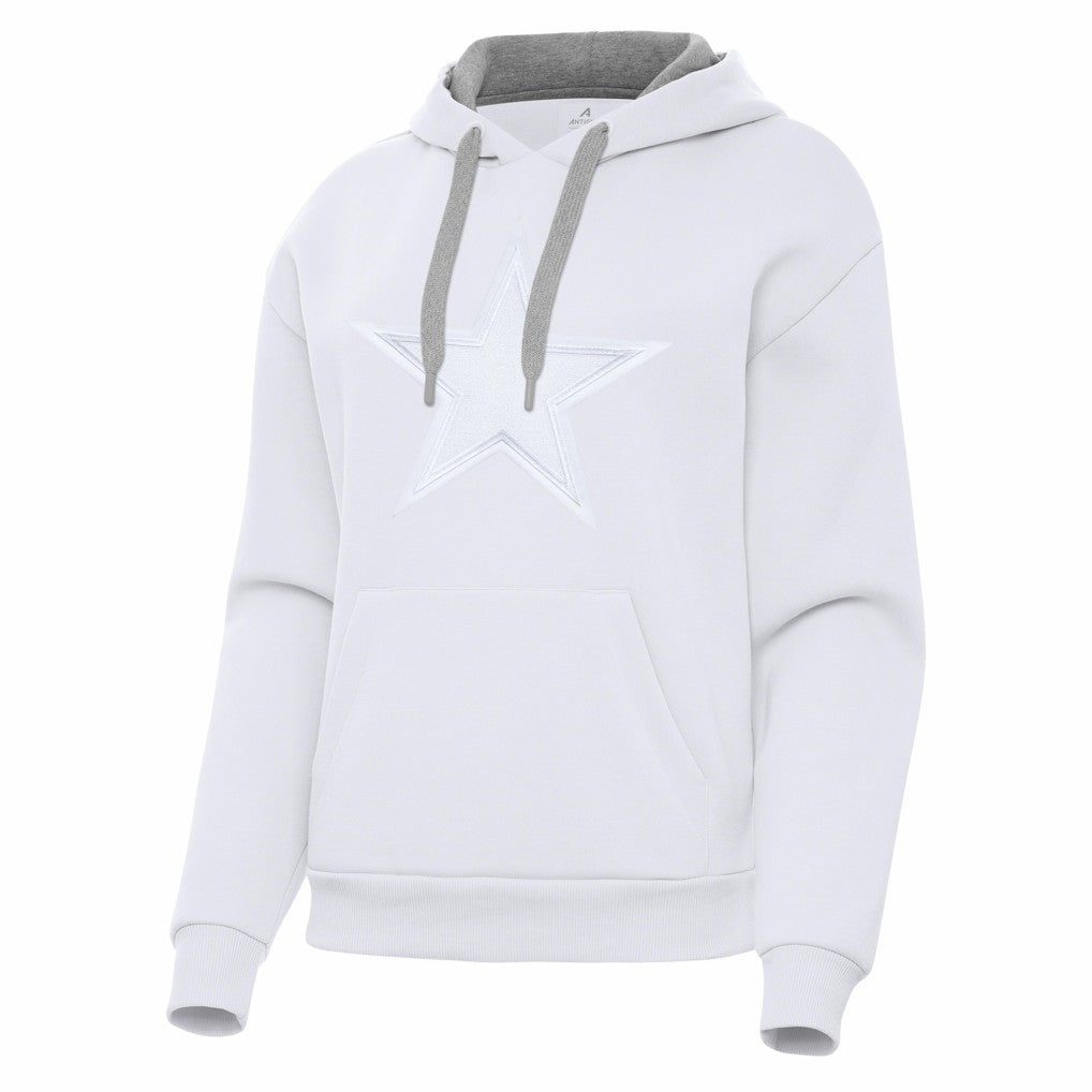 Dallas Cowboys Antigua Women's Victory Pullover Hoodie White