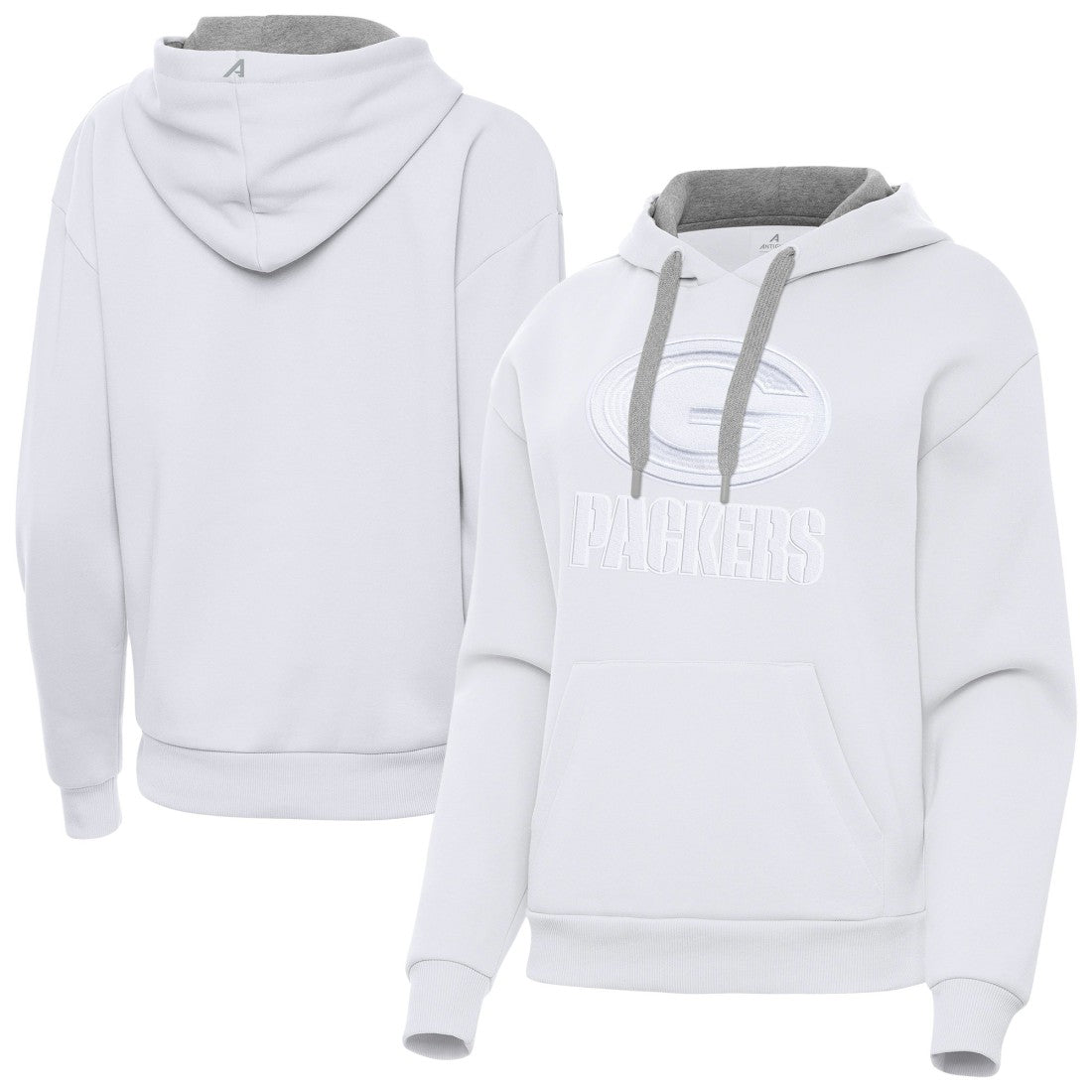 Green Bay Packers Antigua Women's Victory Pullover Hoodie White