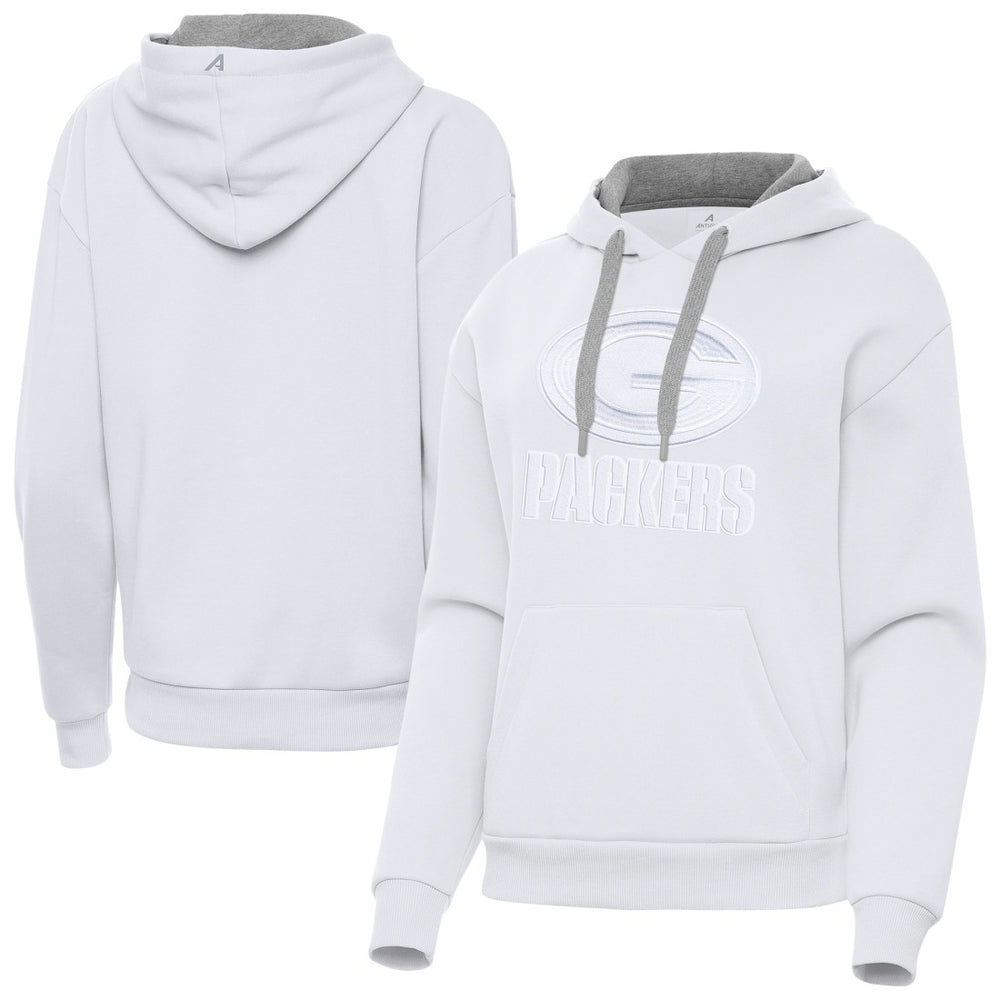 Green Bay Packers Antigua Women's Victory Pullover Hoodie White