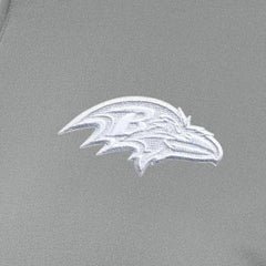 Baltimore Ravens Antigua Women's Reprocess Quarter-Zip Top Gray