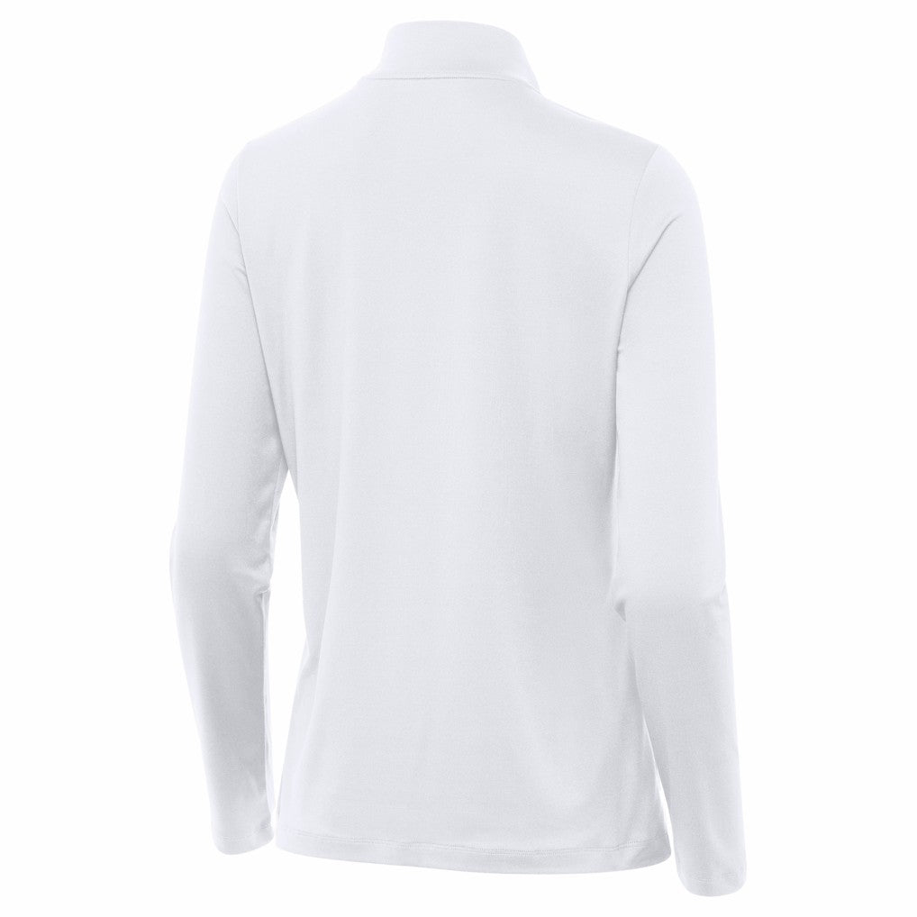 Indianapolis Colts Antigua Women's Reprocess Quarter-Zip Top White