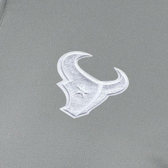 Houston Texans Antigua Women's Reprocess Quarter-Zip Top Gray