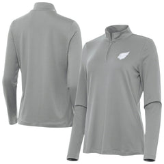 Arizona Cardinals Antigua Women's Reprocess Quarter-Zip Top Gray