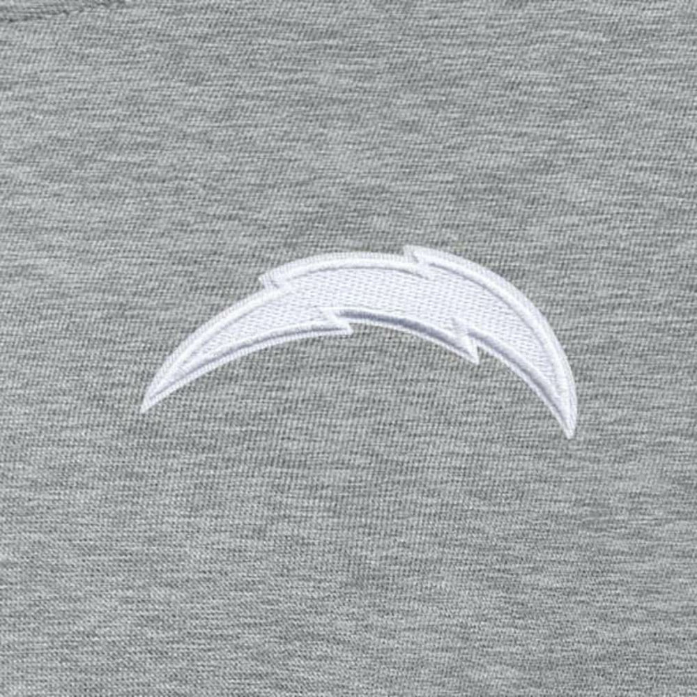 Los Angeles Chargers Antigua Women's Victory Crew Pullover Sweatshirt Heather Gray
