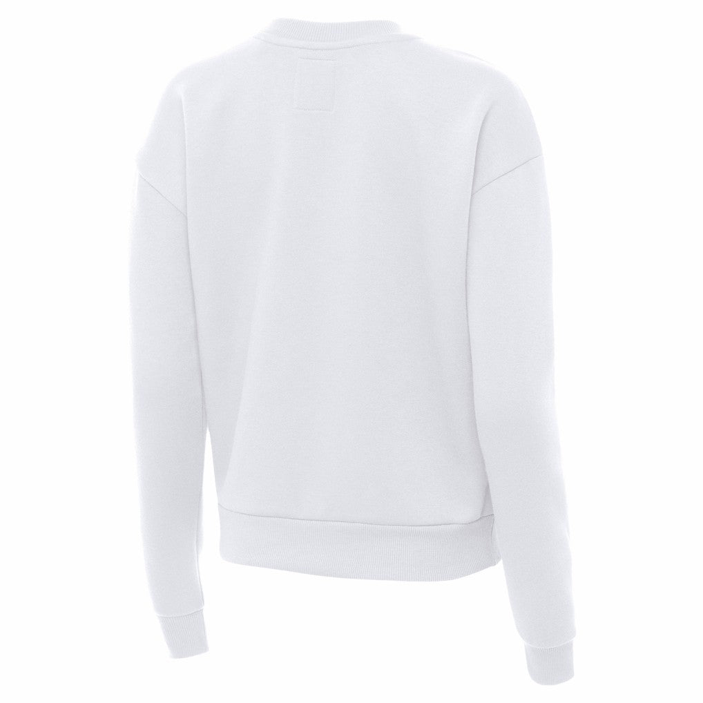 Pittsburgh Steelers Antigua Women's Victory Crew Pullover Sweatshirt White