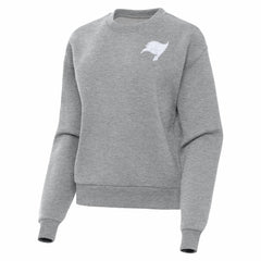 Tampa Bay Buccaneers Antigua Women's Victory Crew Pullover Sweatshirt Heather Gray