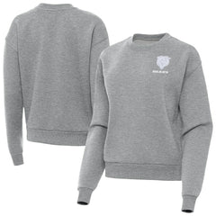 Chicago Bears Antigua Women's Victory Crew Pullover Sweatshirt Heather Gray