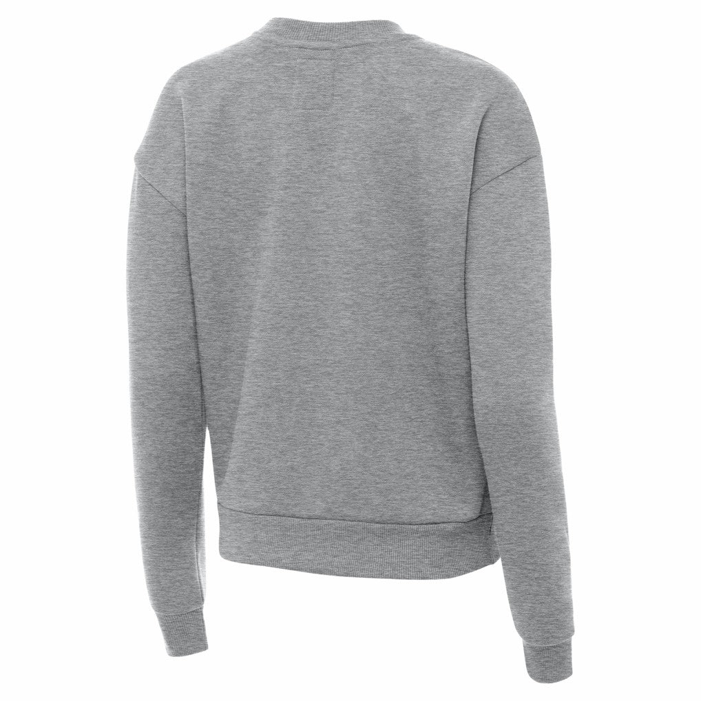 Pittsburgh Steelers Antigua Women's Victory Crew Pullover Sweatshirt Heather Gray