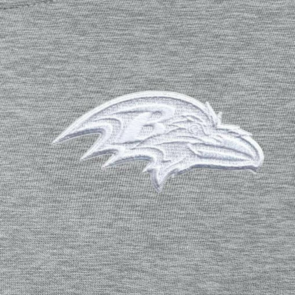 Baltimore Ravens Antigua Women's Victory Crew Pullover Sweatshirt Heather Gray