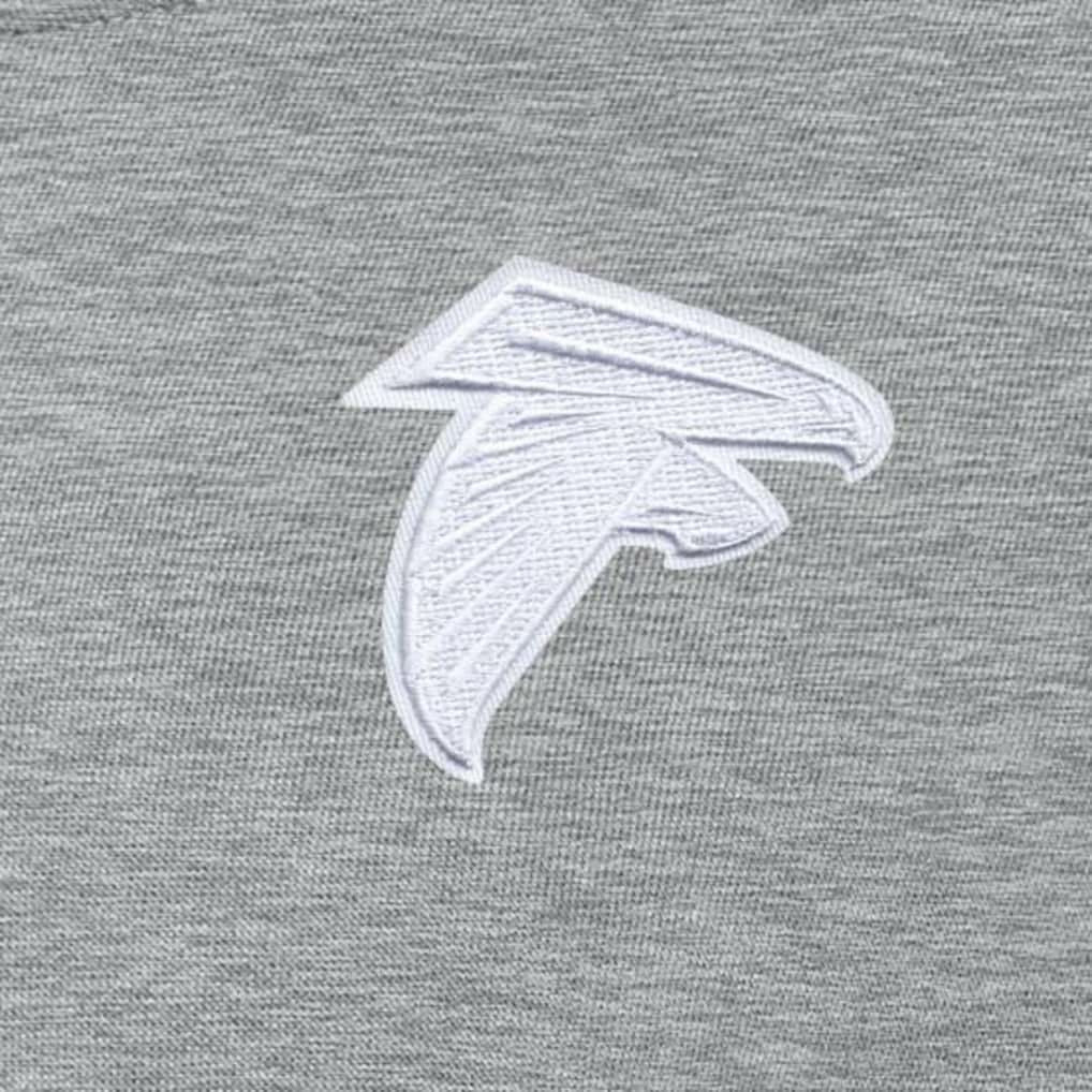 Atlanta Falcons Antigua Women's Victory Crew Pullover Sweatshirt Heather Gray