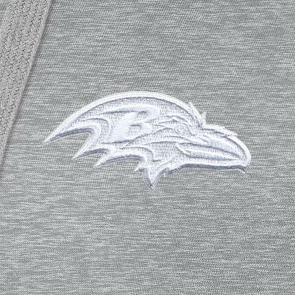 Baltimore Ravens Antigua Women's Victory Pullover Hoodie Heather Gray