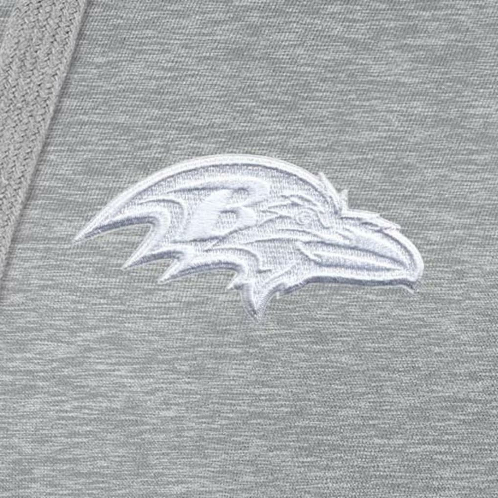 Baltimore Ravens Antigua Women's Victory Pullover Hoodie Heather Gray
