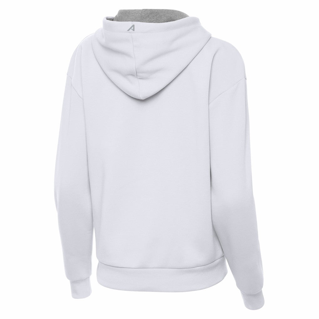 Denver Broncos Antigua Women's Victory Pullover Hoodie White