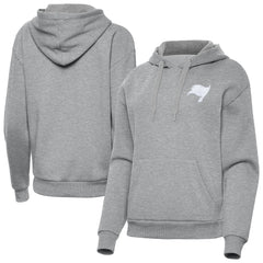 Tampa Bay Buccaneers Antigua Women's Victory Pullover Hoodie Heather Gray
