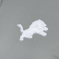 Detroit Lions Antigua Women's Reprocess Quarter-Zip Top Gray
