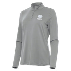 Green Bay Packers Antigua Women's Reprocess Quarter-Zip Top Gray