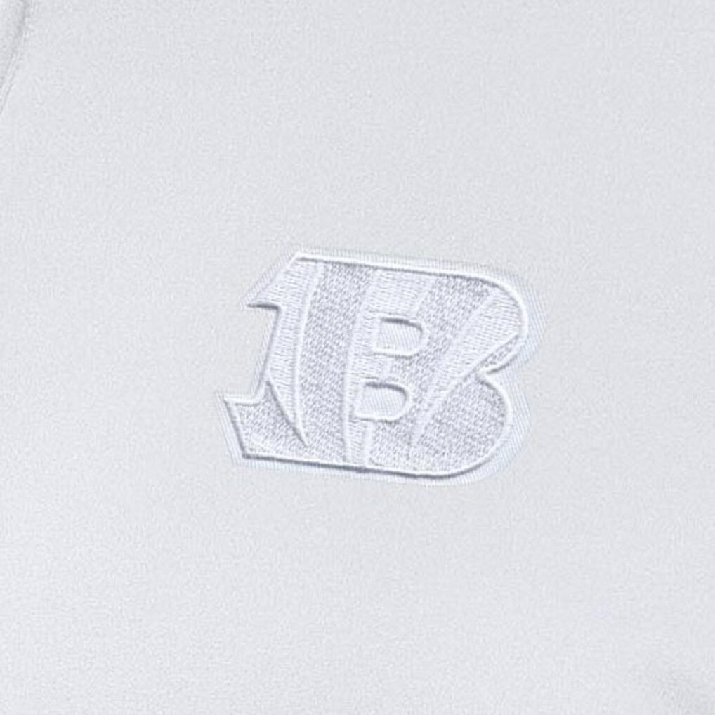 Cincinnati Bengals Antigua Women's Reprocess Quarter-Zip Top White