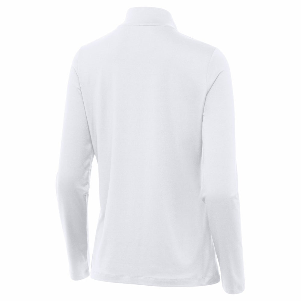 Philadelphia Eagles Antigua Women's Reprocess Quarter-Zip Top White