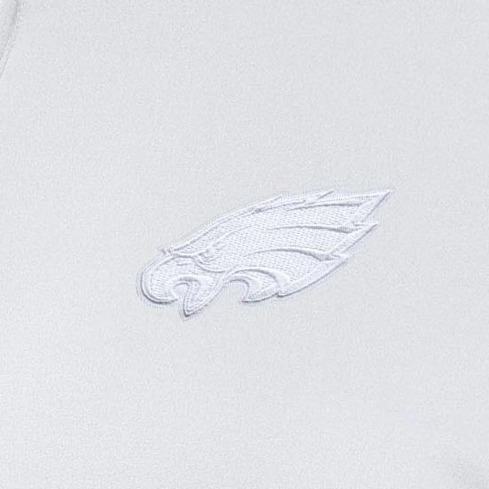 Philadelphia Eagles Antigua Women's Reprocess Quarter-Zip Top White