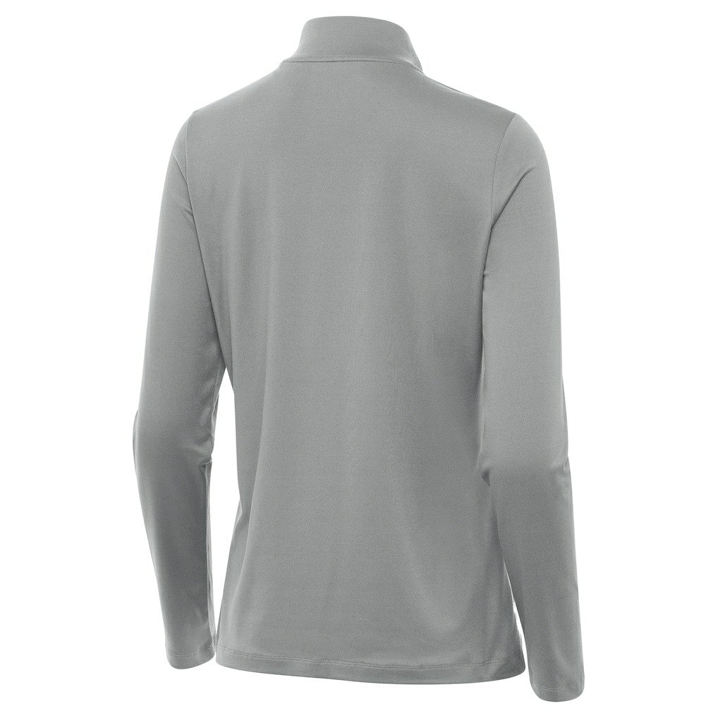 Philadelphia Eagles Antigua Women's Reprocess Quarter-Zip Top Gray