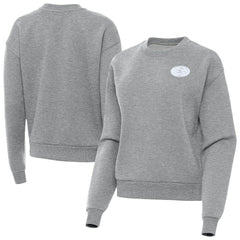 San Francisco 49ers Antigua Women's Victory Crew Pullover Sweatshirt Heather Gray
