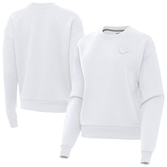 Kansas City Chiefs Antigua Women's Victory Crew Pullover Sweatshirt White