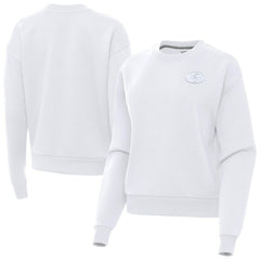 San Francisco 49ers Antigua Women's Victory Crew Pullover Sweatshirt White