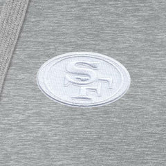 San Francisco 49ers Antigua Women's Victory Pullover Hoodie Heather Gray