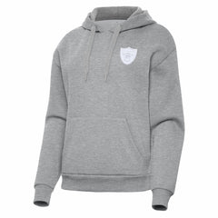 Las Vegas Raiders Antigua Women's Victory Pullover Hoodie Heather Gray