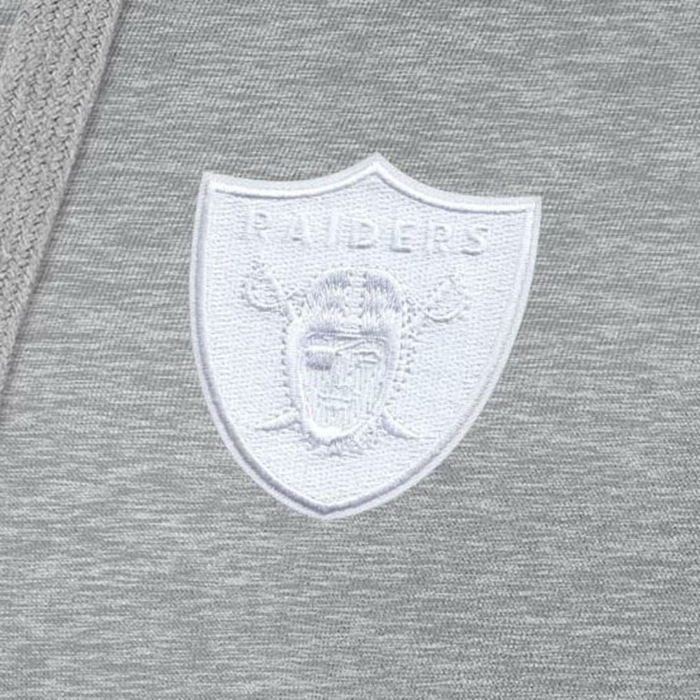 Las Vegas Raiders Antigua Women's Victory Pullover Hoodie Heather Gray